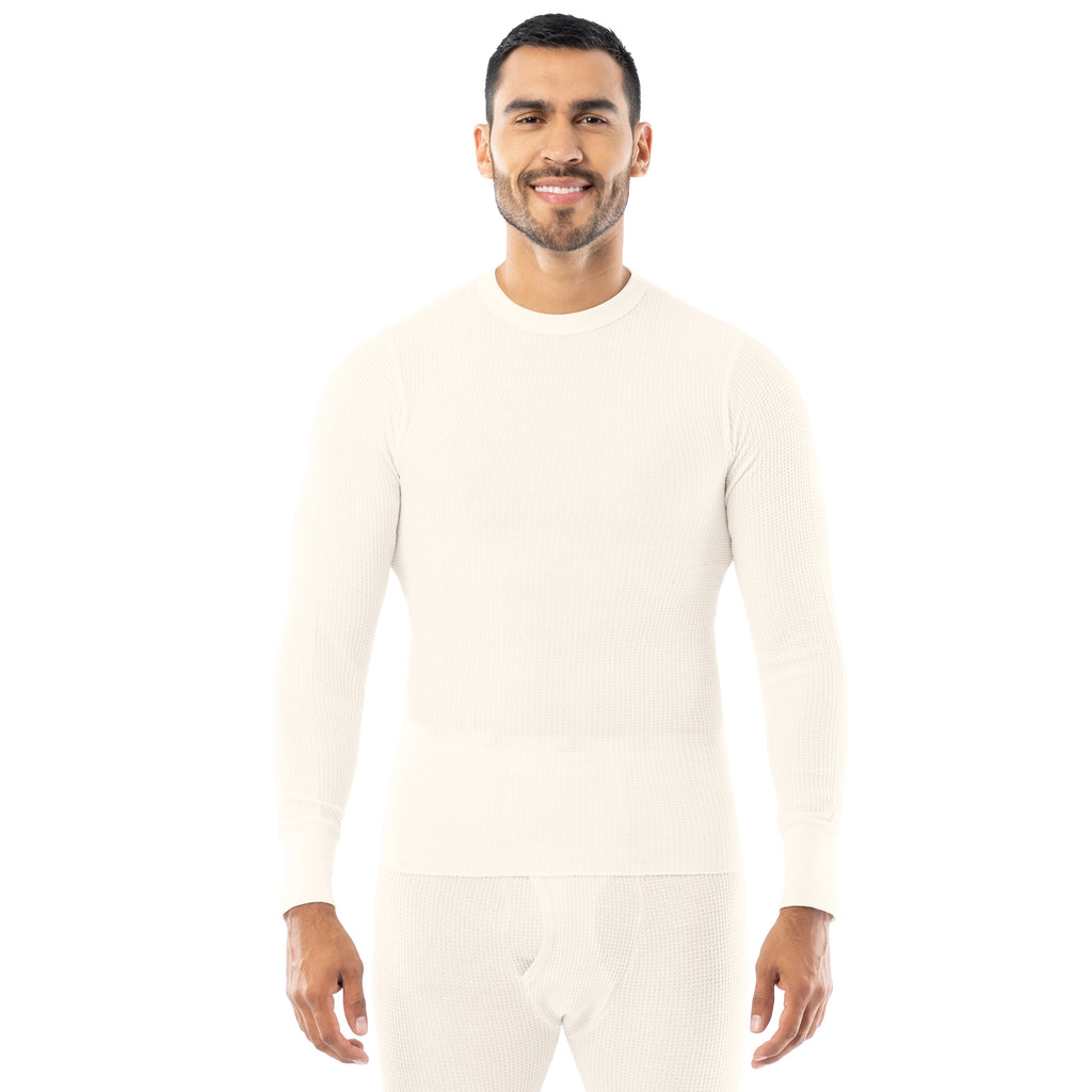Men's Traditional Waffle Crew – Indera Mills