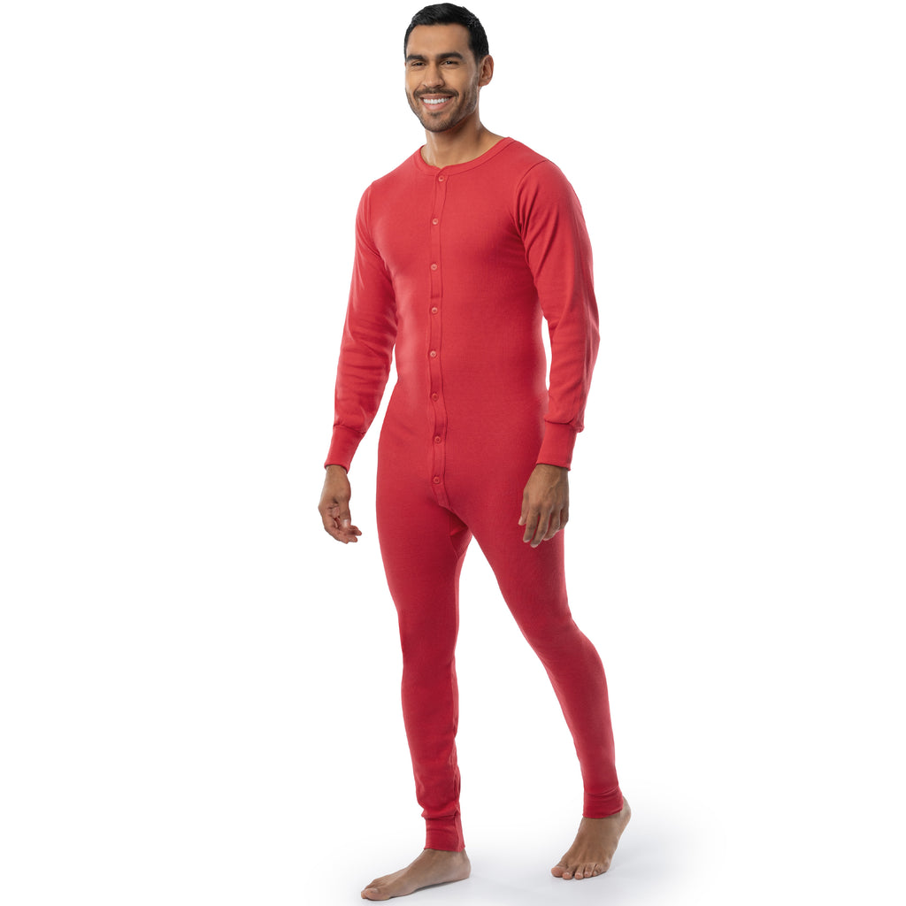 Men's Traditional Rib Knit Union Suit – Indera Mills