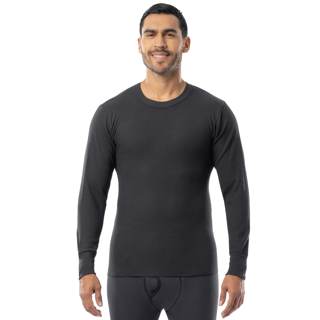 Men's Expedition Weight Cotton Raschel Knit Thermal Crew – Indera