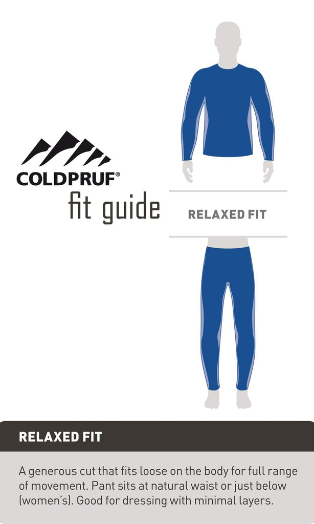 ColdPruf Men's Dual Layer Long Sleeve Union Suit - Thermal Underwear, Red, Large