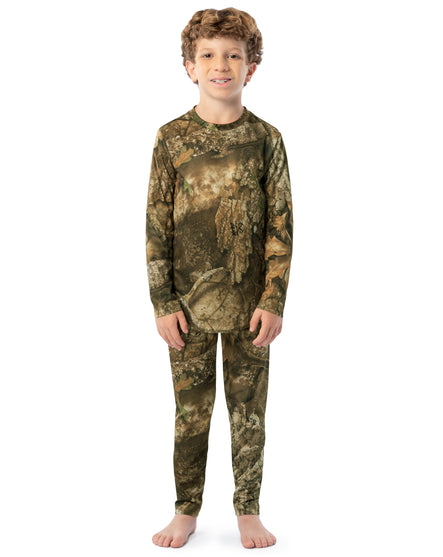 Youth Realtree APX Camo Thermal Set - Top and Pant