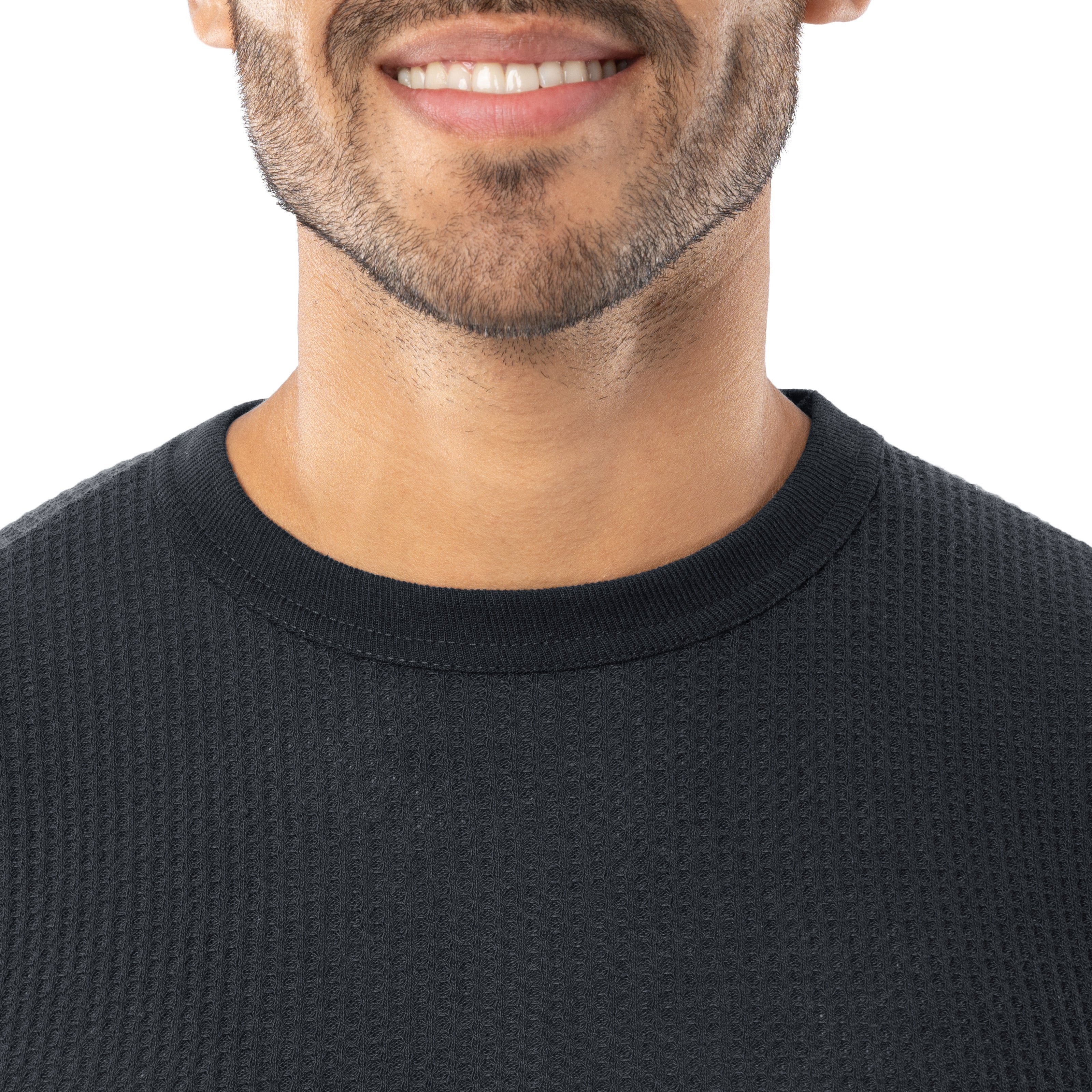 Men's Cotton Heavyweight Waffle Thermal Crew – Indera Mills