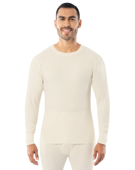 Men's Cotton Heavyweight Waffle Thermal Crew