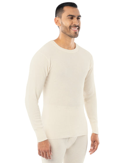 Men's Cotton Heavyweight Waffle Thermal Crew