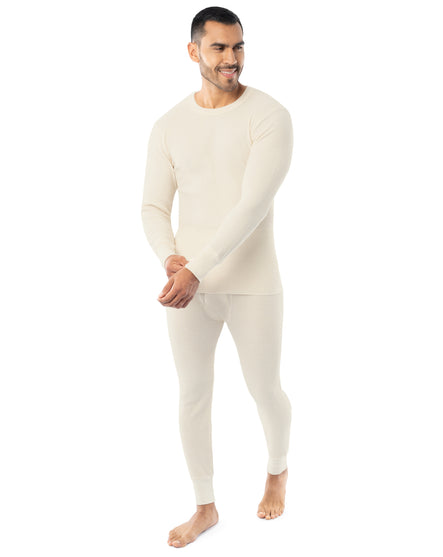 Men's Cotton Heavyweight Waffle Thermal Crew