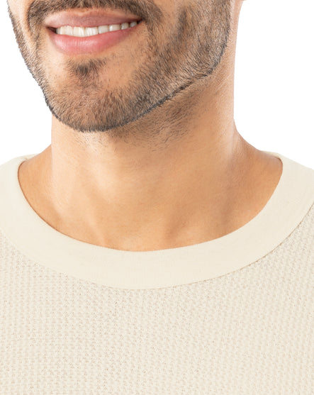 Men's Cotton Heavyweight Waffle Thermal Crew