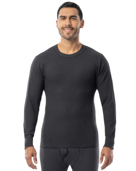 Men's Expedition Weight Cotton Raschel Knit Thermal Crew