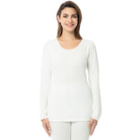 Women's Cotton Raschel Knit Thermal Crew