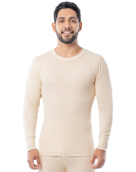 Men's Expedition Weight Cotton Raschel Knit Thermal Crew