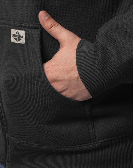 Men's Full Zip Thermal Hoodie