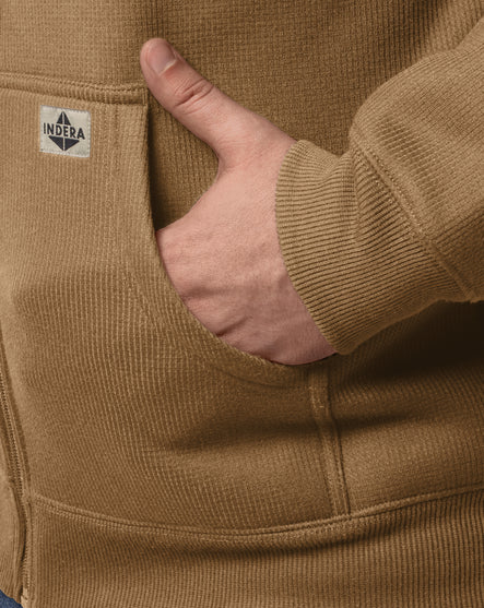 Men's Full Zip Thermal Hoodie