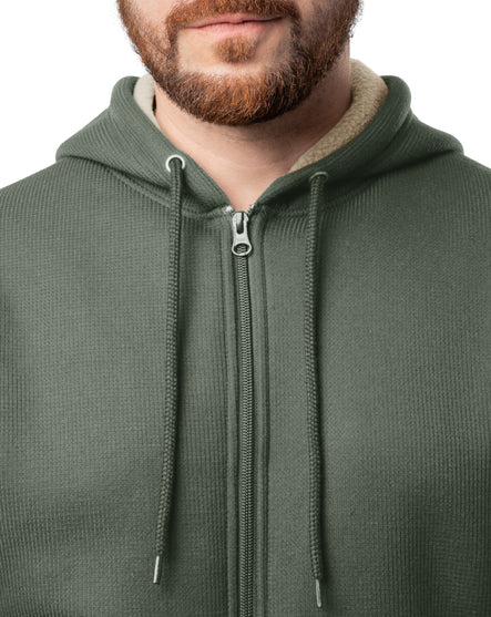 Men's Full Zip Thermal Hoodie