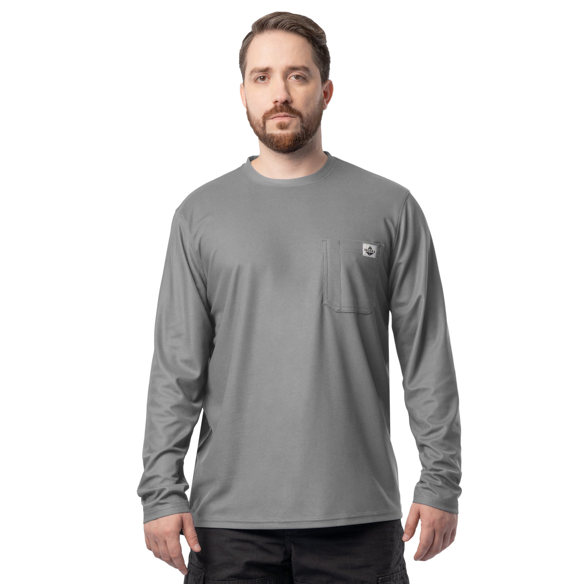 Men's Long Sleeve Performance Pocket Workwear Tee
