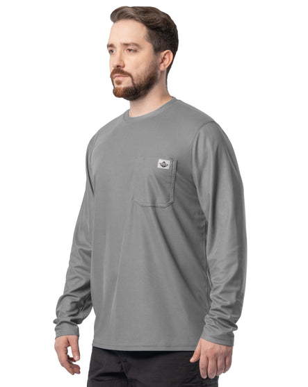 Men's Long Sleeve Performance Pocket Workwear Tee