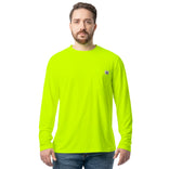 Men's Long Sleeve Performance Pocket Workwear Tee
