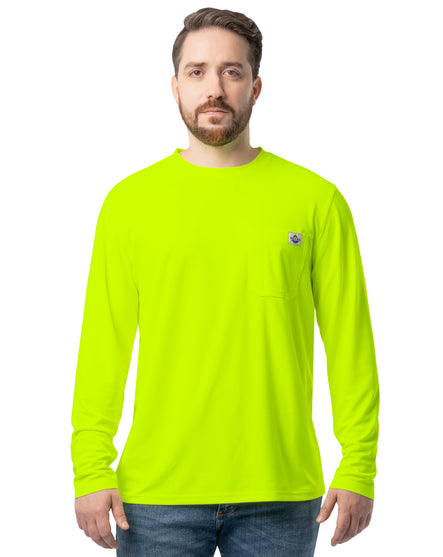 Men's Long Sleeve Performance Pocket Workwear Tee
