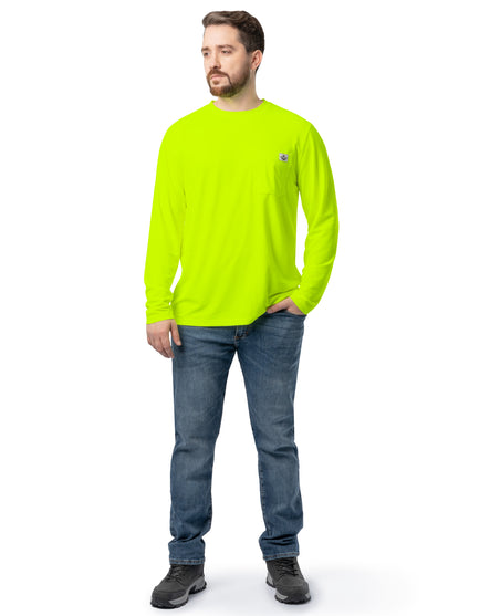 Men's Long Sleeve Performance Pocket Workwear Tee