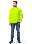 Men's Long Sleeve Performance Pocket Workwear Tee