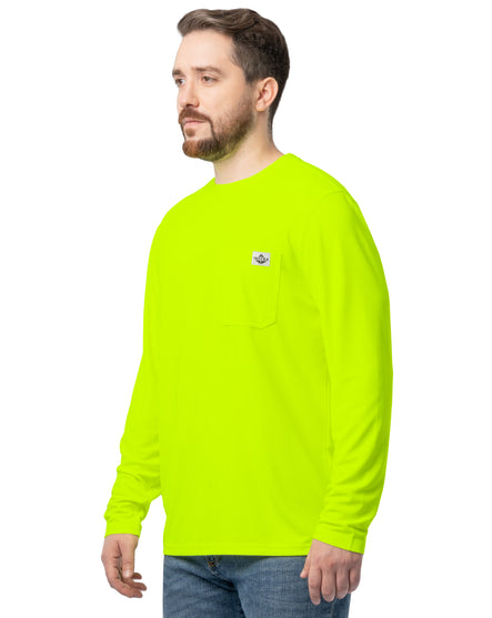 Men's Long Sleeve Performance Pocket Workwear Tee