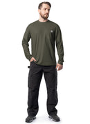 Men's Long Sleeve Performance Pocket Workwear Tee