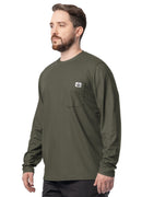 Men's Long Sleeve Performance Pocket Workwear Tee