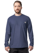 Men's Long Sleeve Performance Pocket Workwear Tee