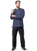 Men's Long Sleeve Performance Pocket Workwear Tee
