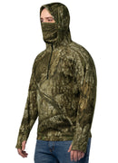 Men's RT APX Camo Quarter Zip Hoodie with Gaiter