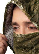 Men's RT APX Camo Quarter Zip Hoodie with Gaiter