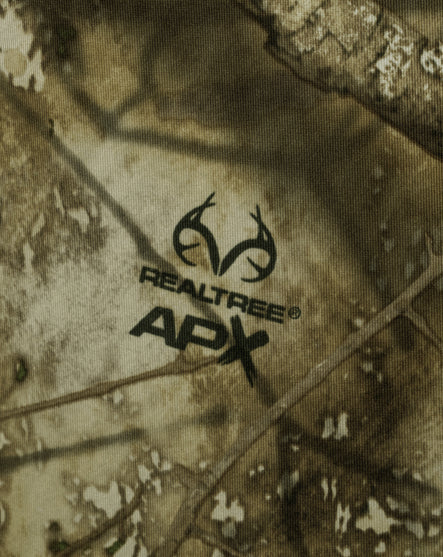 Men's RT APX Camo Quarter Zip Hoodie with Gaiter