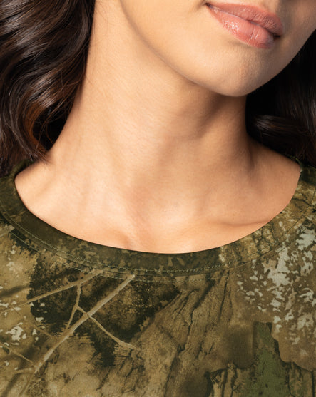 Women's Micro Tech Camo Crew