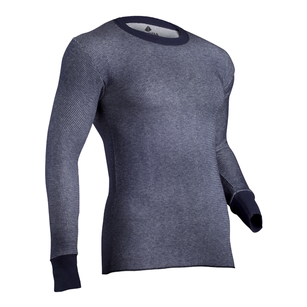 Men's Dual Face Raschel Performance Thermal Crew