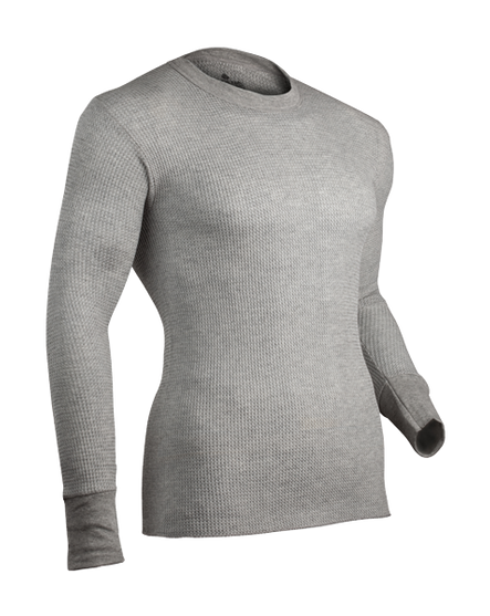 Goodwear Adult Thermal Long Sleeve Cotton Slim Fit Waffle Made in