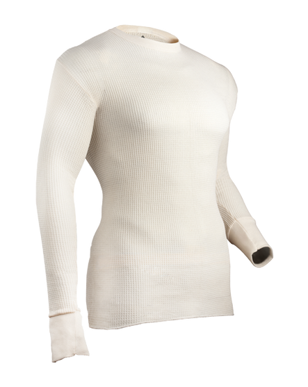 Indera Mills Lightweight Ribbed Knit 100% Cotton Thermal Shirt For