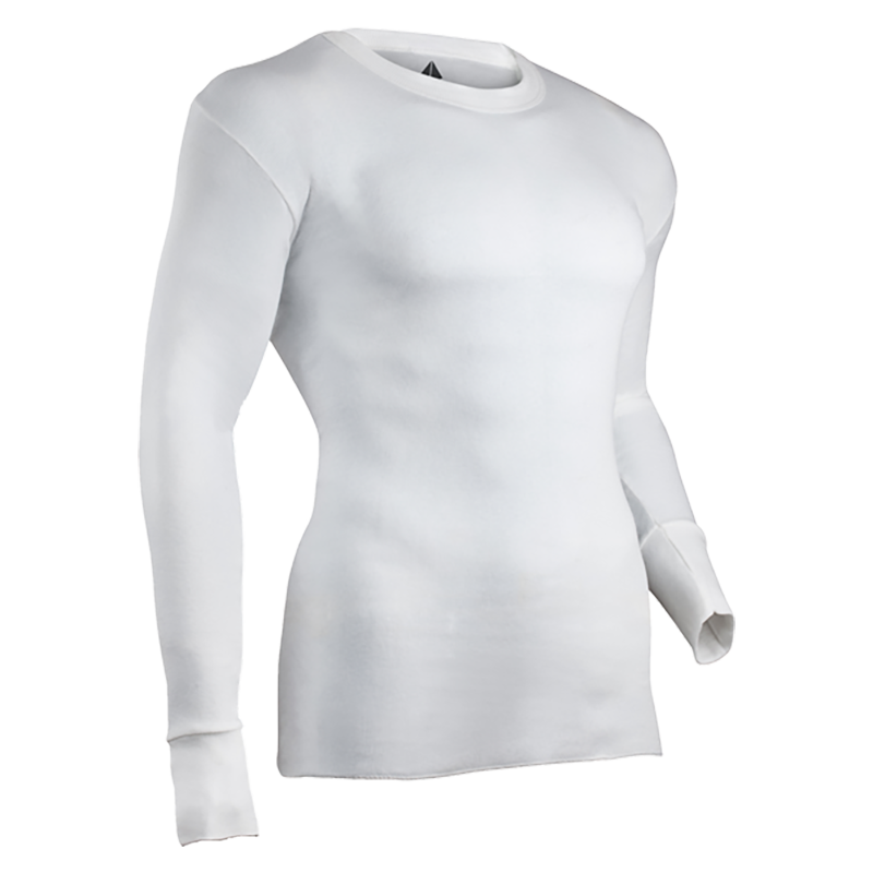 indera Men's Cotton Rib Knit Thermal Crew White 2025 Black Friday